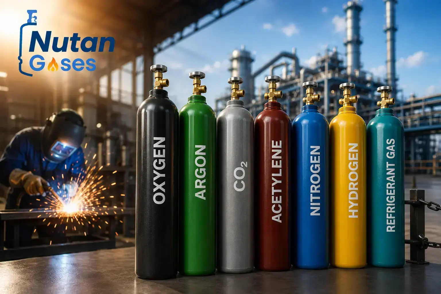 Industrial - Industrial vs Medical Oxygen Cylinders: Key Differences Explained | Nutan Gases